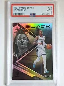 2021 Panini Black Ja Morant #39 HOLO FOIL /149 - PSA 9 (POP 4) - Picture 1 of 3