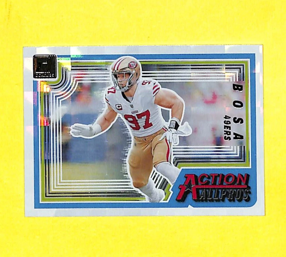 2023 Donruss Nick Bosa Action All Pros Card 49ers - Image 1 of 1