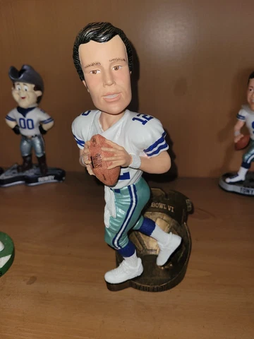 Roger Staubach Dallas Cowboys Legend 1993 Super Bowl VI MVP 10” Bobblehead #'d Cover