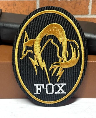 Metal Gear Solid Fox Patch, Hook Loop Embroidered Tactical Morale Fox Hound