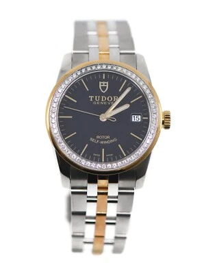Tudor Glamour Date Diamond 18K/Stainless Steel Watch 55023 - image 1 of 4