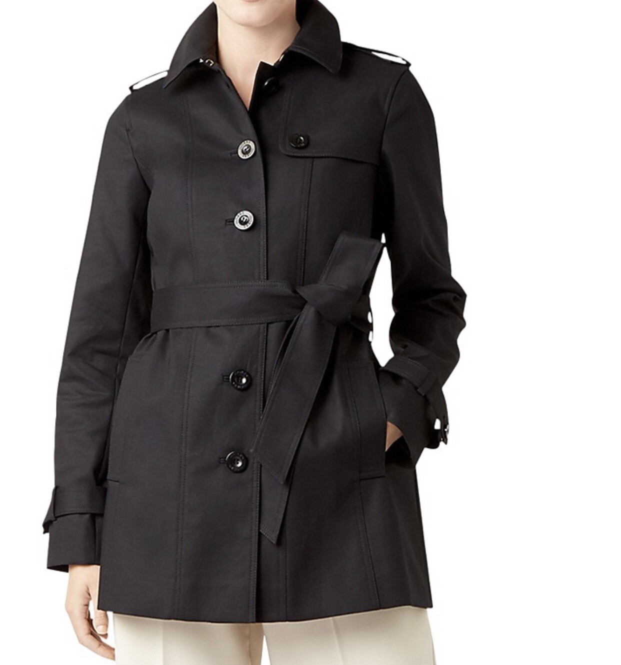 Hobbs London Ella Short Trench Coat 
