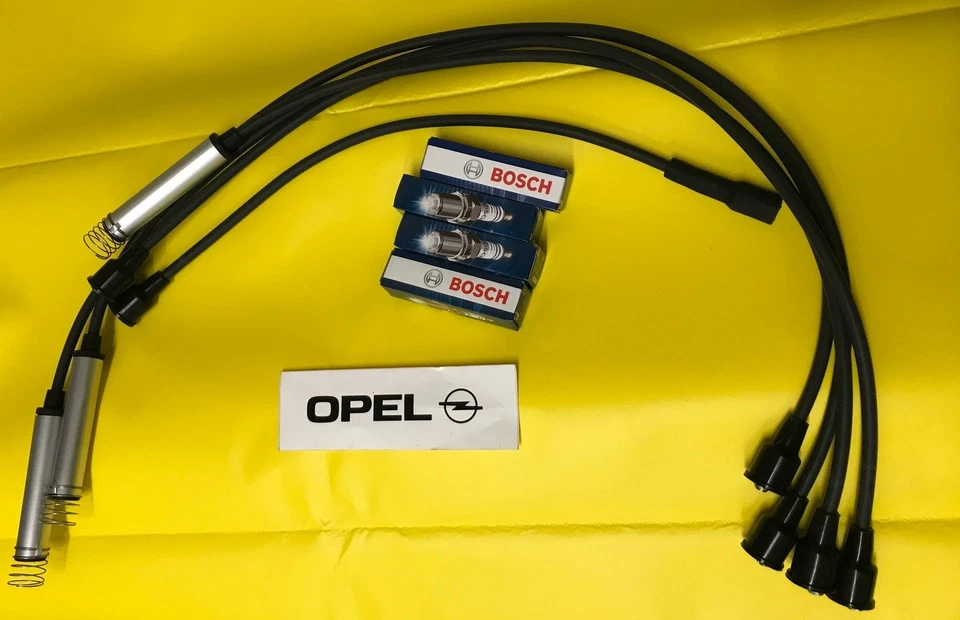 Nuevo Juego de Cables Encendido + Kit Bujías para Opel Kadett E Ascona C 1,8+2,0 - Imagen 1 de 1