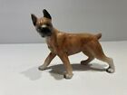 Standing BOXER DOG porcelain figurine FAWN color HAND PAINTED JAPAN