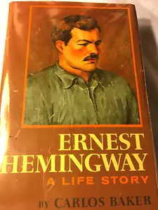 RARE! Ernest Hemingway: A Life Story by Carlos Baker (1969) FINE HC w/JACKET - Picture 1 of 1