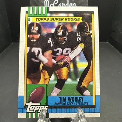 1990 Topps Tim Worley #175 Pittsburgh Steelers - Image 1 of 2