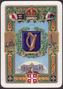 Tarjetas de juego Antigua Tarjeta Única 1922 ADORABLE Irlanda IRLANDESA ESTADO LIBRE A - Imagen 1 de 3