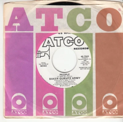 BAKER GURVITZ ARMY (CREAM) - PEOPLE - PROMO ATCO RECORDS 45 - GREAT SHAPE Foto 1 de 2