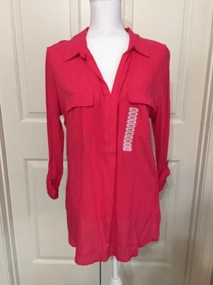 Nuevo con etiquetas Top Grace Elements para damas talla L rosa intenso, manga larga Foto 1 de 4