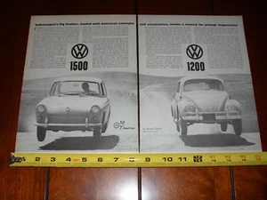 Volkswagen Beetle Bug 1200 vs. 1500 1963 - artículo original vintage - Imagen 1 de 3