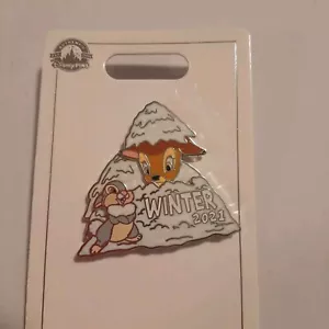 Disney Parks 2021 Winter Bambi Thumper Slider Pop Up LE Pin - Picture 1 of 4
