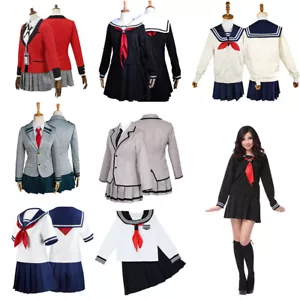JK School Uniform Japan Anime Sailor Women Girl Costume Cosplay Outfit Dress - Picture 1 of 19