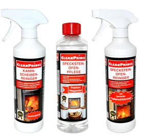 CP600010 Estufa Esteatita Horno Detergente Hollín Chimenea Cristal 3x Varios - Imagen 1 de 1