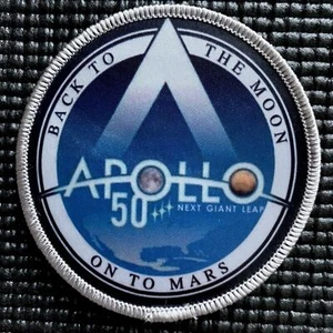 "NASA APOLLO 50 - PRÓXIMO SALTO GIGANTE - EN MARTE - AUTÉNTICO PARCHE ESPACIAL - 3,5""" - Imagen 1 de 1