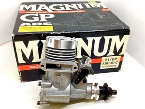 MAGNUM GP21 ABC RC Model Eng. w/Muffler - Glow Plug …Never Run…Never Mounted 🔷 - Picture 1 of 7