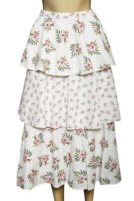 CAMI NYC Ruffle Skirt S 4 Women's Casual High Rise Tine Floral Midi NEW 40900 - Изображение 1 из 4