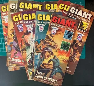Lot of 11 Vintage GIANT WAR PICTURE LIBRARY Comics Fleetway England 1965 - Bild 1 von 24