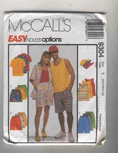 McCall's 9304 Shirt Tank Top Shorts Mütze Gr. S M L UNCUT FF - Bild 1 von 1