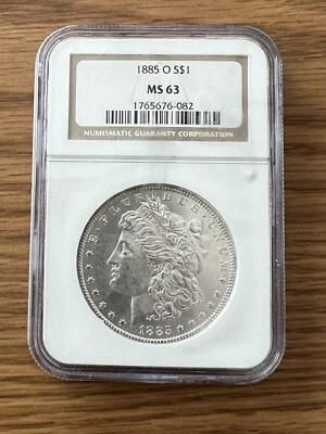 1885-O MORGAN DOLLAR~NGC MS63 - Image 1 of 2