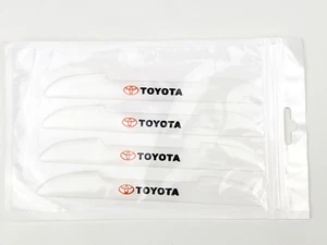 Car Door Bumper Edge Guards for Toyota Flexible SelfStick Clear Transparent 4pcs - Picture 1 of 9