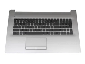 HP 2H1719-05330I Rev.A Original Tastatur inkl. Topcase DE (deutsch) schwarz/silb - Afbeelding 1 van 2