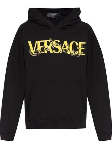 Felpa con cappuccio Versace Baroque Silhouette Logo 133044191