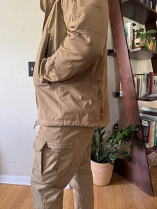 Tactical Outter Shell Layer Water Proof Windbreaker Fleece Lined Pants Mens L/XL - Picture 1 of 5