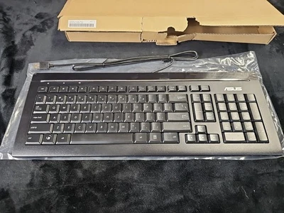 ASUS KB34211 USB Wired Keyboard Multimedia Black - Image 1 of 4