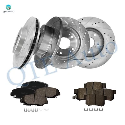 12 rotores de freno perforados delanteros 282 mm-traseros 260 mm-pastilla de freno para Acura ILX 2014 2015 Foto 1 de 4