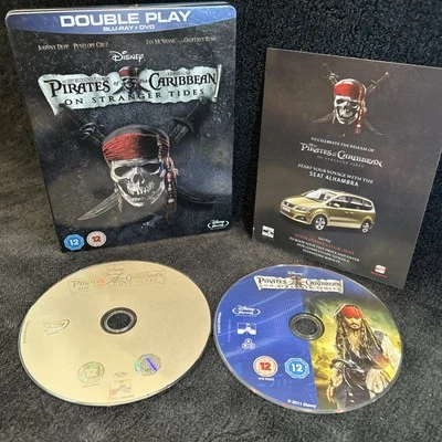 Near Mint Pirates Of The Caribbean -  On Stranger Tides (Blu-ray + DVD Steelbook - Image 1 of 3