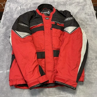 Chaqueta de moto Cortech Tour Master para hombre M roja negra forro acolchado Foto 1 de 4