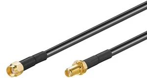 3x WLAN Antennenverlängerungskabel; RP-SMA FM 100 1.0m SB - Bild 1 von 1