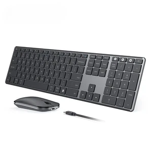 Wireless Bluetooth Keyboard and Mouse Multi-Device Rechargeable Slim Keyboards  - Picture 1 of 15