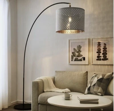 IKEA NYMO White Brass Color Lamp Shade 9” New in Box Modern Lighting Shade - Image 1 of 4