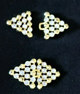 TWO - CRYSTAL AND GOLD CLOSURES - NEW - Image 1 of 4