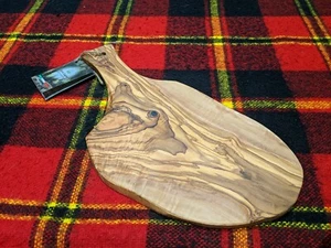 New Arte Legno 13x6" Taglio Legno di Oliva Naturale Made In Italy Nuovo con etichette - Foto 1 di 2