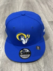 Los Angeles Rams New Era 9Fifty SnapBack Adjustable Hat Blue Color - Picture 1 of 4