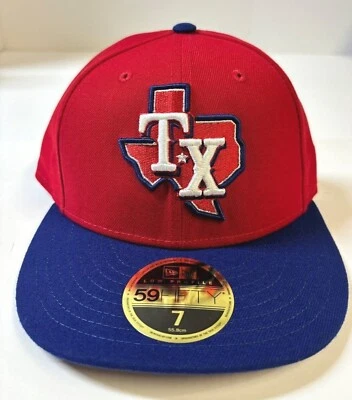 Texas Rangers MLB NE Authentic Low Profile ALT3 Fitted Hat-Red/Blue - Image 1 of 4