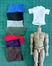 T-Shirt 1/12 Scale for 6 Action Figure Notaman,SHF,Mafex  Short Sleeve Clothes