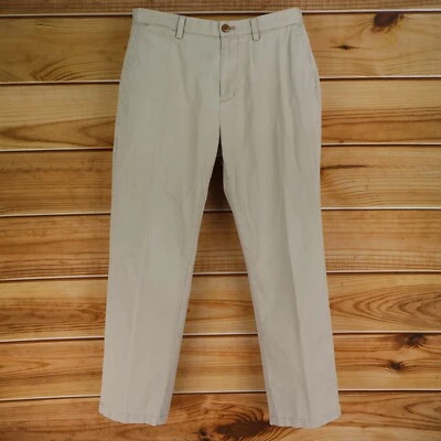 Pantalones Chinos Kirkland Signature Para Hombre 34x30 Beige Frente Plano Pierna Recta Bolsillos Foto 1 de 4