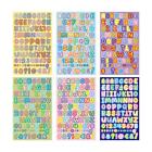 6Pcs Letter Number Stickers Label Cute for Planners Scrapbook Christmas
