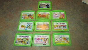 Lot of 10 LeapFrog Explorer & LeapPad Kids Educational Game Cartridges - Picture 1 of 7