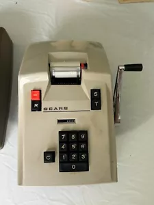 Vintage Sears 158 Desk Top Adding Machine with 11 rolls of paper - Picture 1 of 15