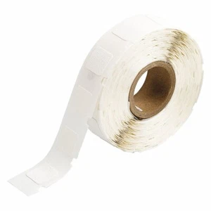 BRADY Precut Label Roll: 1/2 in x 1/2 in, Vinyl, White WML-305-502 - Picture 1 of 1