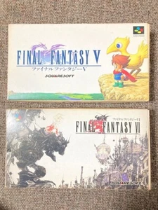 With box and instructions!!  "Final Fantasy V" and "Final Fantasy VI"set!!  SFC - Picture 1 of 9