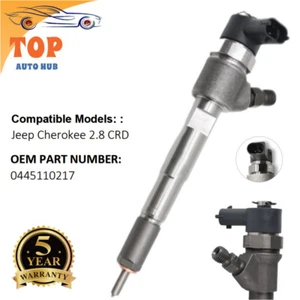 Diesel Fuel Injector 0445110218 5142811AA for Jeep Cherokee 2.8 CRD - Picture 1 of 10