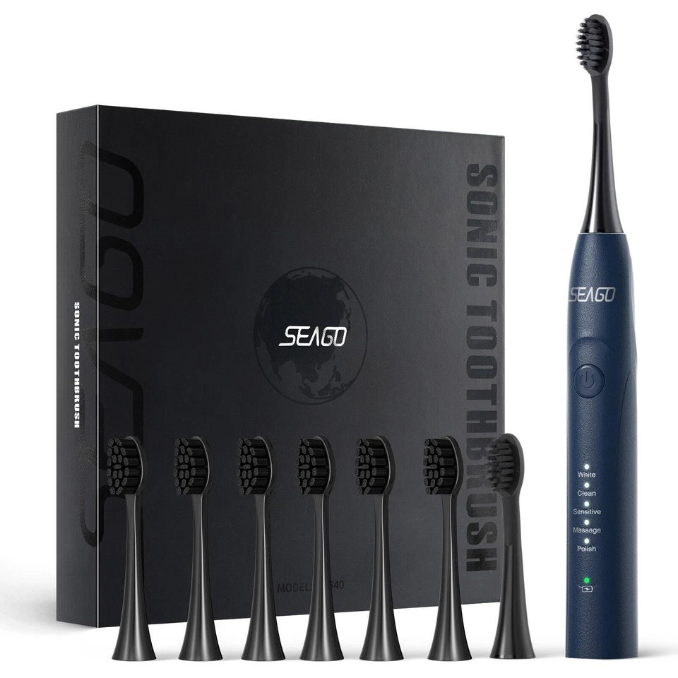 Seago Sonic Electric Toothbrush Two-engines Magnetic Core Oral Care Smart Adult - Image 1 of 4
