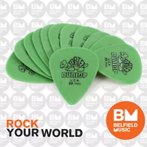 Jim Dunlop Guitar Picks Players .88m Tortex Standard Qty 12 Pick Pack - Green - Picture 1 of 3