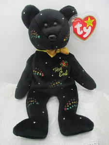 VINTAGE NICHT MEHR PRODUZIERT TY BEANIE BABY DAS ENDE BÄR VERZIERT SWAROVSKI KRISTALLE EICHE - Bild 1 von 10