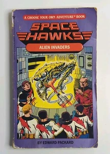 Space Hawks Alien Invaders By Edward Packard Choose Your Own Adventure Book - Imagen 1 de 6
